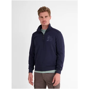 Dark blue men's zipper sweatshirt LERROS - Men