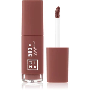 3INA The Longwear Lipstick dlhotrvajúci tekutý rúž odtieň 503 - Nude metallic 6 ml