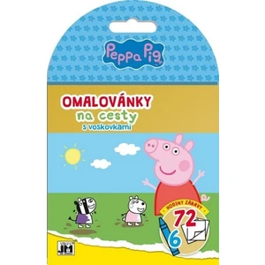 JIRI MODELS Omalovánky na cesty Peppa Pig set s voskovkami a držátkem