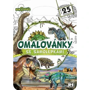 Omalovánky se samolepkami Dinosauři [Papírenské zboží]