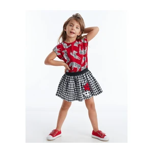 Mushi Zebra Plaid Girl Dress