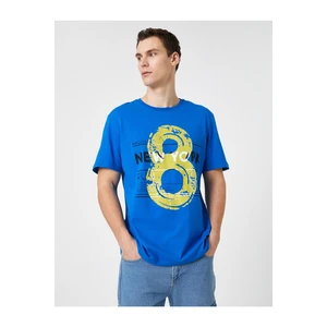 Koton College T-Shirt Printed Crew Neck Short Sleeved