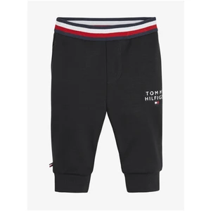 Černé dětské tepláky Tommy Hilfiger - Holky