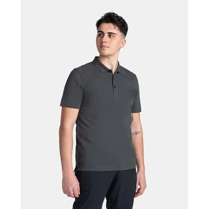 Men's cotton polo T-shirt KILPI VILAR-M Black