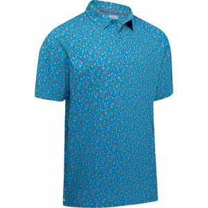 Callaway Mens Micro Novelty Golf Print Polo Vallarta Blue XL