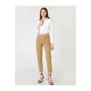 Koton High Waist Jeans Slightly Skinny Legs.