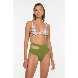 Trendyol Khaki Cut Out Detailed Bikini Bottom