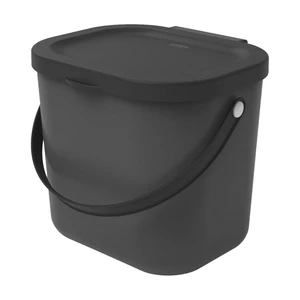 Czarny pojemnik na odpady kompostowalne 6 L Albula - Rotho