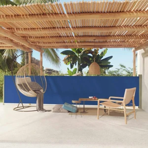 Zatahovací boční markýza 117x600 cm Dekorhome Modrá,Zatahovací boční markýza 117x600 cm Dekorhome Modrá