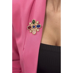 Flower brooch 2 multicolor