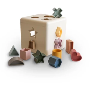 Mushie Shape Sorting Box aktivity vkladačka 1 ks