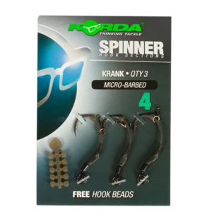Korda háčiky spinner hook sections krank-veľkosť 6