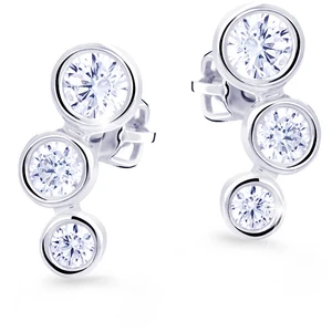 Cutie Jewellery Pôvabné náušnice s trblietavými zirkónmi Z8030-30-10-X-2