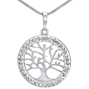 Silvego Strieborný prívesok Strom života sa Swarovski ® Crystals SILVEGOB16088