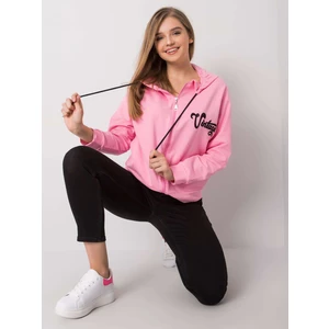 Pink zip up hoodie