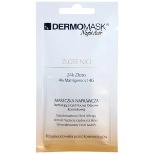 L’biotica DermoMask Night Active liftingová a spevňujúca maska s 24karátovým zlatom 12 ml