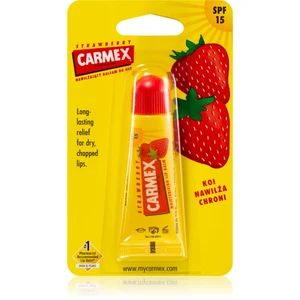 Carmex Strawberry balzám na rty v tubě SPF 15 10 g