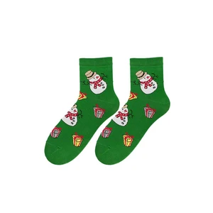 Bratex 2988 X-Mass Socks Women's 36-41 green d-034