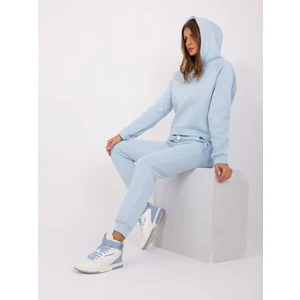 Light Blue Two-Piece Basic Tracksuit