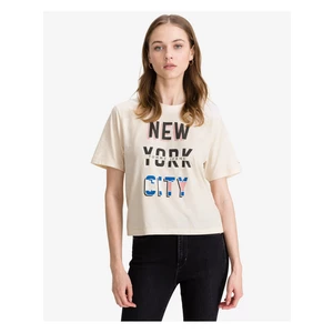 Tommy Jeans New York City Crop top Béžová