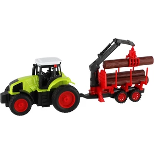 Traktor RC s vlekem na dřevo 38cm 27MHz + dobíjecí pack