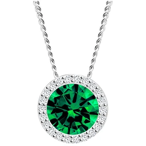 Preciosa Stříbrný náhrdelník Lynx Emerald 5268 66 (řetízek, přívěsek)