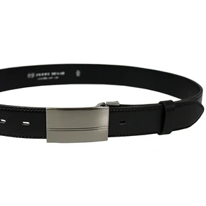 Penny Belts Pánský kožený společenský opasek 35-020-1PS-60 Černý 95 cm