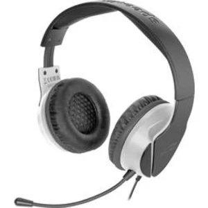 SpeedLink HADOW herní headset na kabel přes uši, jack 3,5 mm, černá/bílá