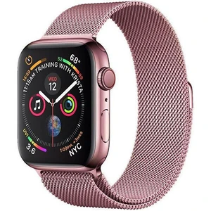 4wrist Ocelový milánský tah pro Apple Watch - Růžový 42/44 mm