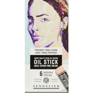Sennelier oil stick sada 6ks – Light tones portrait