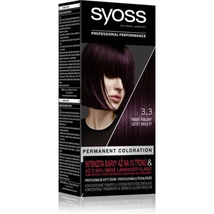 Syoss Permanent Coloration permanentná farba na vlasy odtieň 3-3 Dark Aubergine