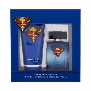 DC Comics Superman dárková kazeta toaletní voda 75 ml + sprchový gel 150 ml pro děti