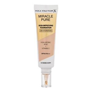 Max Factor Miracle Pure Skin 44 Warm Ivory podkład o przedłużonej trwałości o działaniu nawilżającym 30 ml