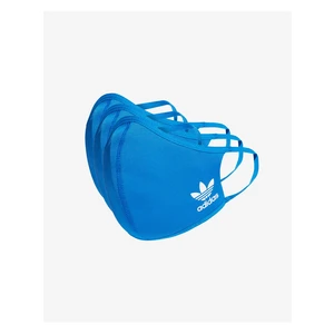 Set of Three Blue Adidas Originals Masks - Men