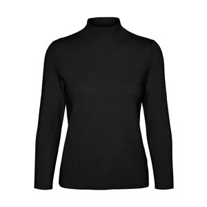 Vero Moda Dámsky sveter VMGOLD Slim Fit 10257153 Black M