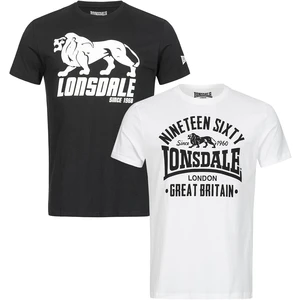 Férfi póló szett Lonsdale 114063-White/Black