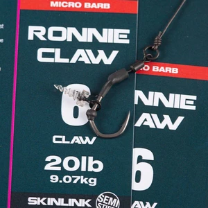 Nash návazec ronnie claw rig micro barbed 9,07 kg - velikost 4