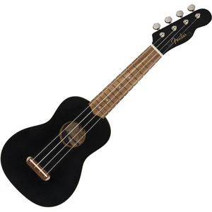 Fender Venice WN BK Sopran Ukulele Schwarz