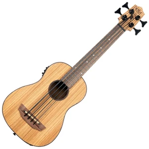 Kala U-Bass Zebrawood Bass Ukulele Natural