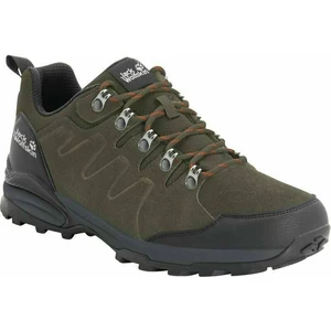 Jack Wolfskin Pantofi trekking de bărbați Refugio Texapore Low M Khaki/Phantom 41