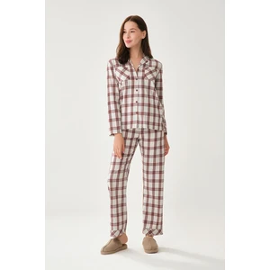 Dagi Pajama Set - Red - Plaid