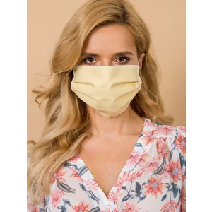 Light yellow cotton protective mask