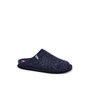 Classic Men's Slippers Big Star KK176004 Navy Blue