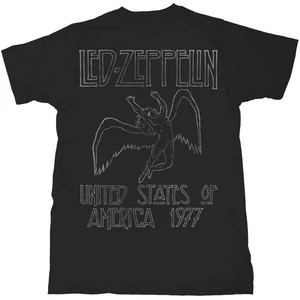 Led Zeppelin Tricou Usa 1977 Negru L