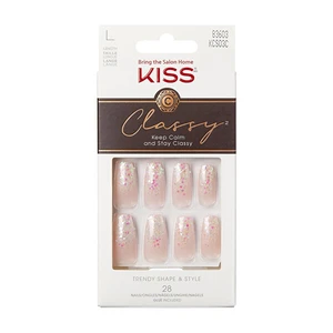 KISS Nalepovací nehty Classy Nails Scrunchie 28 ks