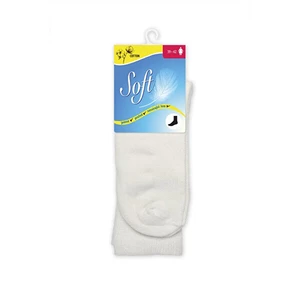 Soft Dámské ponožky se zdravotním lemem vysoké - bílé 39 - 42