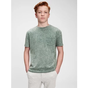 GAP Dětské tričko teen 100% organic cotton pocket t-shirt