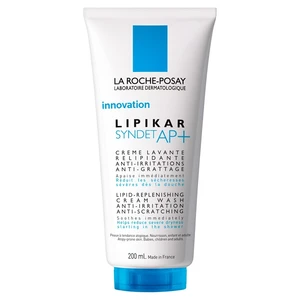 La Roche Posay Ultra jemný čistiaci krémový gél proti podráždeniu a svrbeniu suchej pokožky Lipikar Syndet AP + (Lipid replenishing Cream Wash) 200 ml