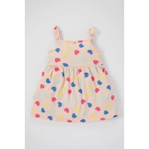 DEFACTO Baby Girl Patterned Strap Dress