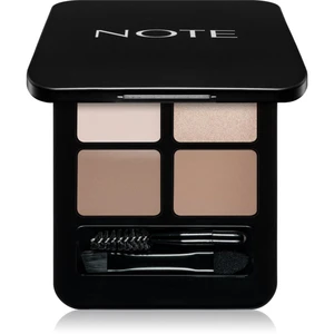 Note Cosmetique Total Look tieň na obočie s kefkou odtieň 01 Fair 4x1,2 g